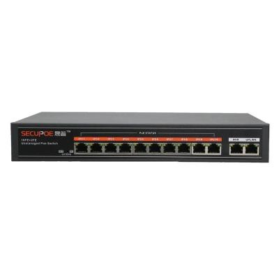 China POE ports two SFP and 8 poe ports of all gigabit ethernet poe switch for sale