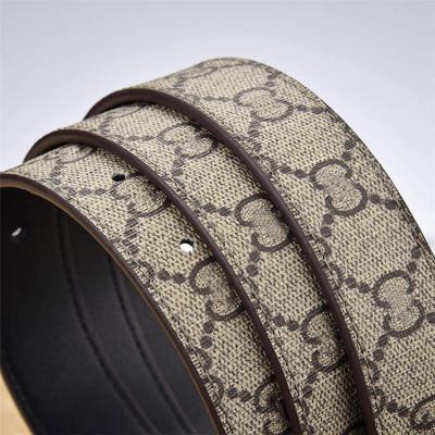 China Decoractive Fashion Double G Designer Genuine Leather Belt For Women for sale