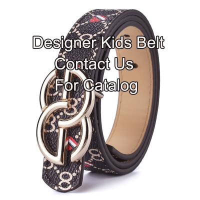 China Designer Toddler Boy Girls Waistbands PU Leather Belts Cute Children's Decoractive Children's Belts for sale