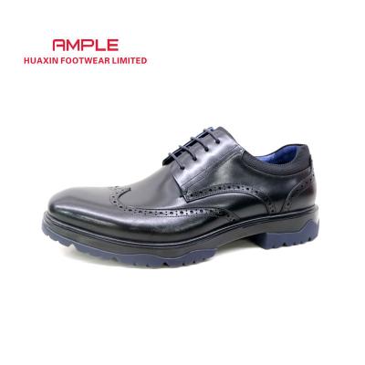 China Hot Sale Round Stylish Shoes Men Genuine Leather Shoes for sale