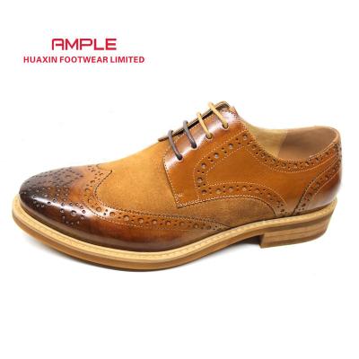 China Round Shoe Fashion Lace Up Most Comfortable Men Man Leather Office Formal Fashionable Shoes for sale