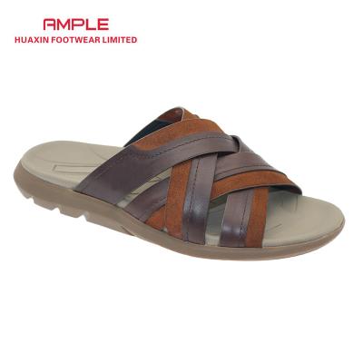 China Fashion Flat Men Genuine Leather Sandals For Summer Comfortable Sandals for sale