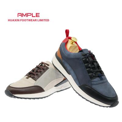 China Fashion Trend OEM Brand Men Casual Shoe Walking Styles Shape Sports Sneakers Leather Running Shoes for sale