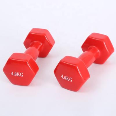 China Dumbbell Neoprene Plastic Dip Coated Cast Iron Dumbbell Set Solid Neoprene Dumbbell Set With Rack for sale