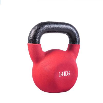 China Unified Weight Neoprene Kettlebell Cast For Fitness Logo Custom Kettlebell for sale