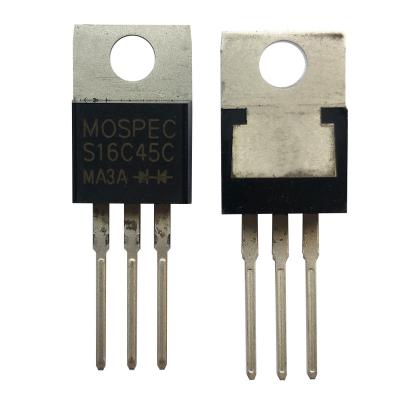 China MOSPEC produced original electronic components DIODE S16C45C transistors S16C45C S16C45C for sale