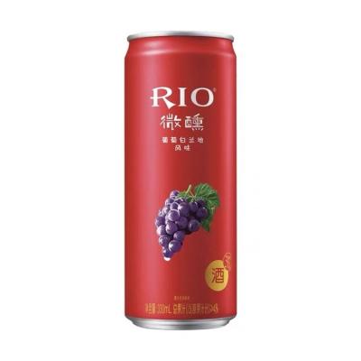 China hot selling cocktail 330ml Rio Grape Brandy Cocktail 330ml filling drink for sale