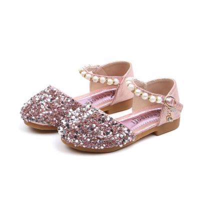 China 2020 PU Mosengkw Girl's Single Rhinestone Bow Shoes Daily Wear Soft Fashion Girl Dancing Single Shoes for sale