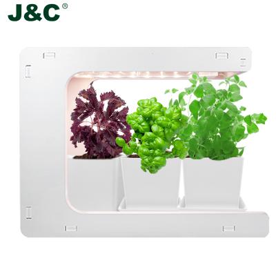 China Herb Garden Kits Greenhouse Indoor Spectrum Detachable Wholesale Indoor Garden Full Frame Grow Light White for sale