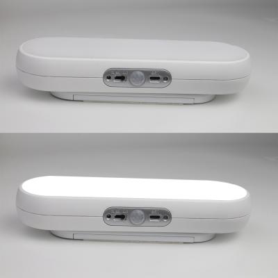 China J&C Rechargeable Cabinet Lights Solar Motion Sensor Lighting Under Cabinet Light Wireless Install Auto for sale