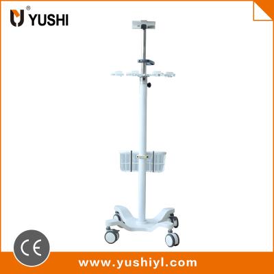 China ABS Hospital trolley manufacturer YUSHI medical ecg ultrasound endoscope monitor trolley for sale