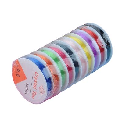 China Jewelry Making 10 Pack Crystal String 0.6mm Elastic String Rubber Band Tie Bracelet String Bead Stretch String For Bracelet,Beading Jewelry for sale