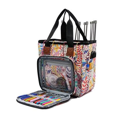 China Viable Knitting Organizer Tote Bag Portable Storage Bag for Yarns for sale