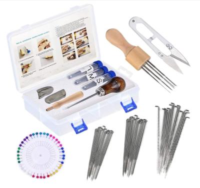 China Convenient Needle Felting Tool Kit with 60 Pcs Needle Felting Needles for DIY Felting Wool for sale