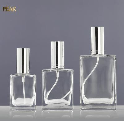 China Cosmetic Empty Transparent Packaging 30ml 50ml 100ml Perfume Oil Glass Perfume Spray Bottle for sale