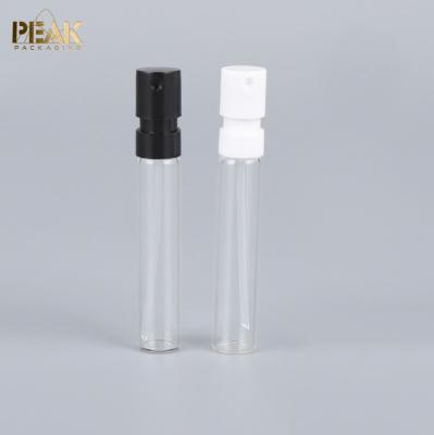 China Small 1ml 1.5ml 2ml Cosmetic Tubular Crimp Neck Glass Vial Bottle for sale