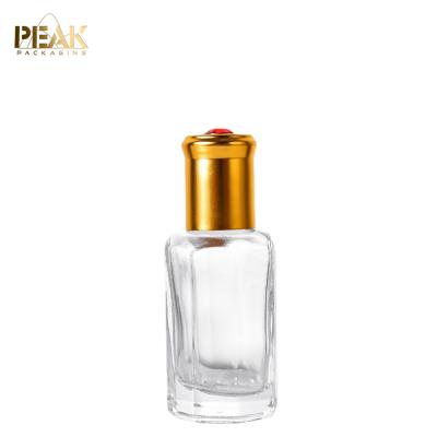 China 3ml 5ml 6ml 10ml 12ml Essential Oil Octagon Essence Glass Bottle Cosmetic Perfume Bottle Roll On Glass Bottle for sale