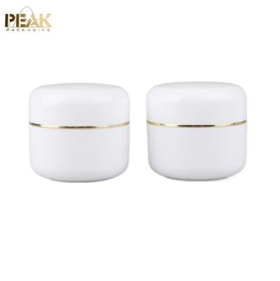 China Custom 50ml 100ml 200ml Cosmetic Empty Wide Mouth Plastic Cosmetic Cream Jars for sale