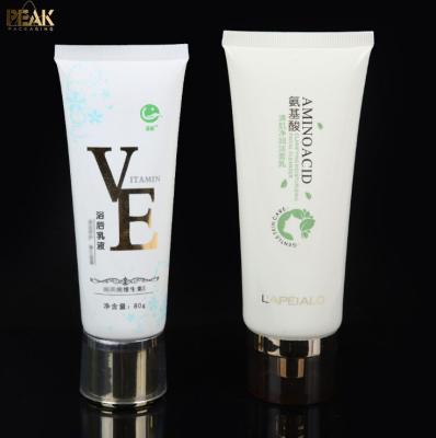 China 30ml 50ml 100ml Clear Empty Plastic Tube Cosmetic Flip Top Cap Face Wash Cream Soft Tubes Packaging for sale