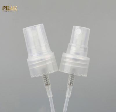 China Screw 20/410 White Transparent PP Ribbed Plastic Fine Mist Sprayer Pump Caps For Mist Spray Bottles for sale