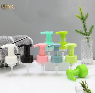 China Screw On 43mm Colorful Plastic Liquid Foaming Dispenser Pump Head 40mm Soap Pump for sale