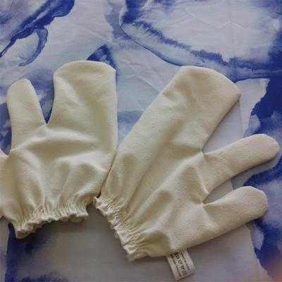 China Exfoliator Spa Silk Mitts Massage Silk Gloves Exfoliator 	Silk Body Mitt GRG100 for sale