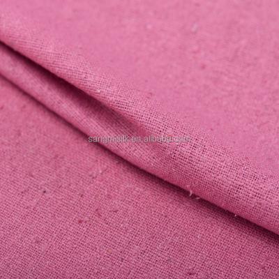 China Raw Silk Solid Dyed 100% Silk Noil Raw Silk Fabrics 	Silk Fabric Material Bag, Bedding, Costume, Curtain, Cushion, for sale