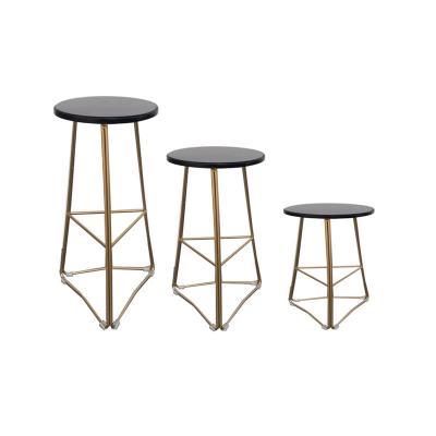 China Modern Contemporary Simple Bar Stools High Legs Solid Wood Iron Chairs Metal Bar Chair Customizable Factory Direct for sale