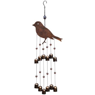 China Homemade Wind Chime Hummingbird Wind Chime Europe Art Metal Outdoor Garden Decor Bells for sale