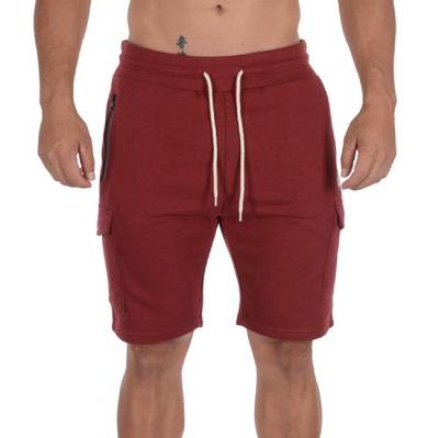 China Custom Anti-wrinkle Sports Zipper Pocket Running Shorts Cotton Jogger Plus Size Mens Pants Shorts for sale