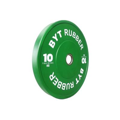 China BYT Universal Wholesale Weight Bumper Plates Rubber Bumper Plates for sale