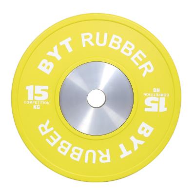 China China universal bumper plate BYT competition powerlifting bumper plate for sale