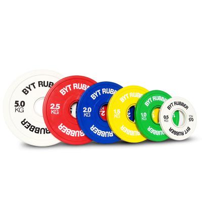 China BYT Universal Fitness Product Small Change Plate Rubber Bumper Plate for sale