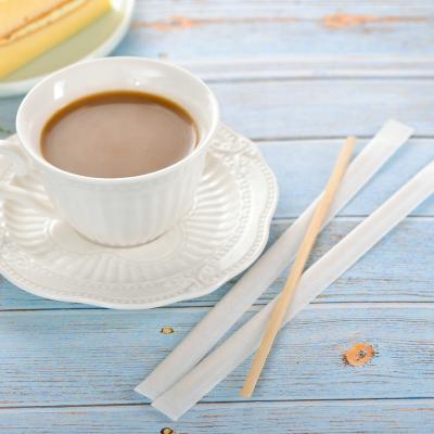 China Sustainable Natural Eco Friendly High Quality Disposable Bamboo Coffee Stirrers Sticks for sale