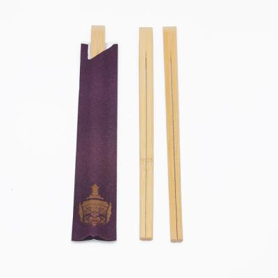 China Viable Tensogue Paper Wrapped Semi-closed Wrapping Bamboo Chopsticks for sale