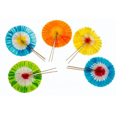 China Disposable Hot Sale Cocktail Sticks Decorative Bamboo Flower Shaped Picks for sale