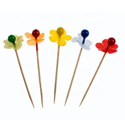 China Beautiful Small Flower Umbrella Colorful Cocktail Umbrella Disposable Bamboo for sale