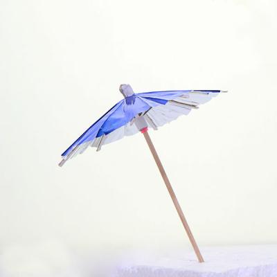 China Disposable imported creative small umbrella stick chicken tail fruit wine decoration wine stick for sale