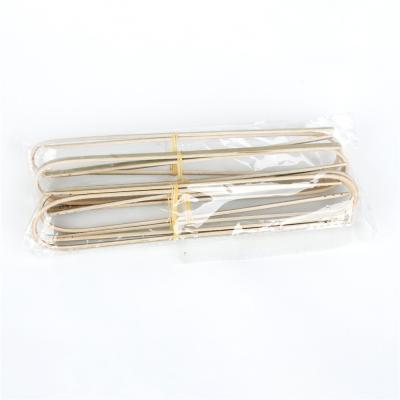 China Sustainable Wholesale Disposable Green Bamboo Clamp Clip For Food for sale