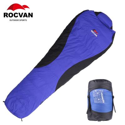 China ROCVAN Comfy Mom Duck Down Sleeping Bag With Waterpoof Adult Outdoor Camping for sale