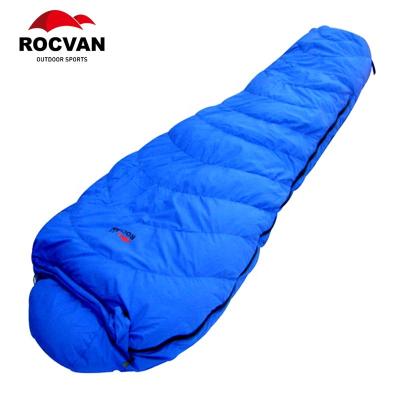 China Comfortable size and 210x80x55 cm duck down fill military sleeping bag for sale