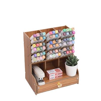 China Best Selling Sustainable Desktop Storage Organizer Office Storage Paper Wooden Desk for sale