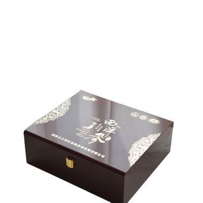 China Traditional European black tea packing box design simple and generous gift box luxury tea box for sale