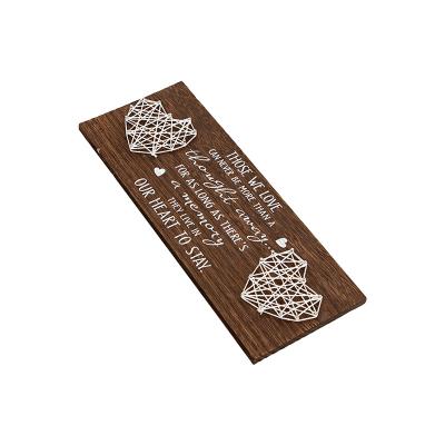 China High Quality Wooden Durable Using Various Mother's Day Care Sign Home Decor Wooden Plaque for sale