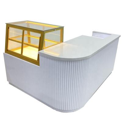 China Customized modern minimalist single-sided bread cake pastry dessert shop front desk cashier cashier sales for sale