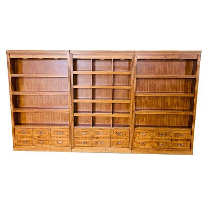 China Retail Stores China Style Luxury Wooden Racks Antique Jewelry Wall Display Showcase Cabinet for sale