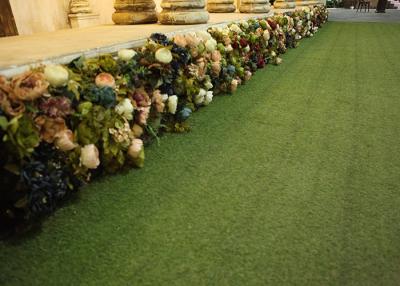 China Outdoor 60mm Fake Exterior Artificial Grass Wall Decoration for sale