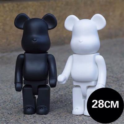 China Hot selling cartoon toy pvc vinyl toys 400% 700% 1000% solid color bearbrick stock number for sale