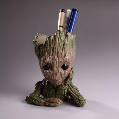 China Cartoon Toy Hot Product Wonder Action Number Pen Pot Flower Pot Tree Man for sale