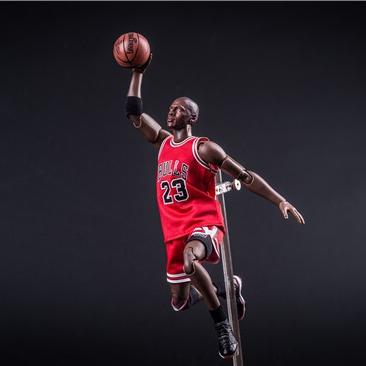 China Cartoon Toy 22cm PVC 1/9 NBA Basketball Bulls Number 23 Jordan Action Number Toys for sale